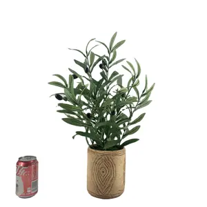 Azeitona artificial, árvore em vaso para decoração de mesa, decoração de mesa, para árvore de frutas, decoração de casamento, plantas verde tropical