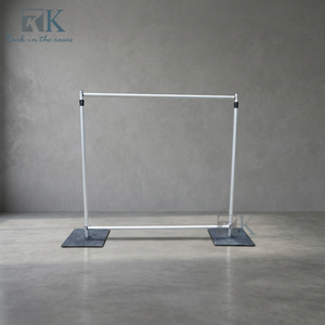Minimalist Metal Wedding <b>Backdrop</b> <b>Stand</b> Pipe Frame Decoration Pipe and Drape Set - Product Image 1