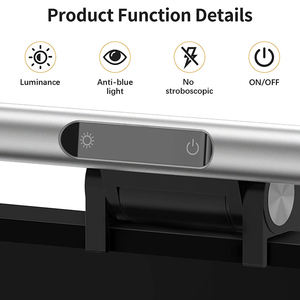 Moniteur de lecture d'étude Barre lumineuse suspendue Alimenté par USB Smart E-reading Ordinateur portable Moniteur à gradation continue Écran LED Lampe - Product Image 5