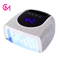 Sèche-ongles en gel diamanté de haute qualité 96W, lampe à ongles UV LED rechargeable sans fil avec poignée pour salon de manucure