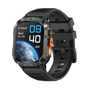 Reloj Inteligente Deportivo HKSF HT46 con Camuflaje Azul para Hombre, Pantalla IPS de 2.01 Pulgadas, Resistente al Agua IP68, Batería de 1200 mAh, Correa de Metal - Product Image 3