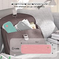 Imprimante thermique portable Peripage A40 A4, mini imprimante sans encre avec connexion sans fil Bluetooth pour téléphone, photos et documents