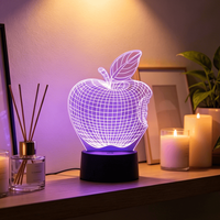 Multiple Styles USB Plug-in Eid Mubarak Festival musulman Lampe décorative Ramadan Ornement Maison Chambre Fête 3d Led Light