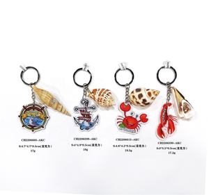 سلسلة مفاتيح أكريليك مخصصة بالجملة بتصميم إبداعي وملون مع نمط حيواني، سلسلة مفاتيح أكريليك قابلة للتخصيص مع صدفة أو سلحفاة - Product Image 2