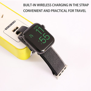 Cinturino in Nylon con Caricatore Wireless Magnetico per <span class=keywords><strong>Apple</strong></span> <span class=keywords><strong>Watch</strong></span> Ultra Serie <span class=keywords><strong>8</strong></span> 38/40/41mm 42/44/45/49mm - Product Image 5