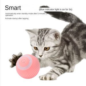 43mm elektronik elektrik biyonik hareket akıllı engel Avoidence dayanıklı interaktif haddeleme topu Pet kedi oyuncaklar aksesuarları - Product Image 1