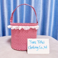 Sac à bonbons d'Halloween personnalisé brodé Yihui pour enfants – Seau à bonbons pour la fête de la Toussaint, boîte mystère, styles aléatoires en stock