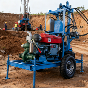 Spedizione Gratuita, Impianti di Perforazione per Miniere 200m 300m 500m, Macchina per Trivellazione di Pozzi d'Acqua - Product Image 5