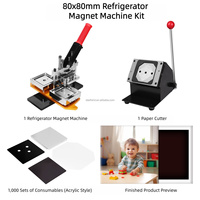Nouvelle Conception 2026 – Machine à Badges Métalliques DIY 58MM de Haute Qualité avec Coupeur et Kit de 1000 Consommables – Machine à Aimants de Réfrigérateur