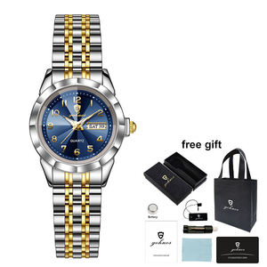 Gohuos 7812 Neue Luxus-Damenuhr Wasserdichte Original-Quarz-Armbanduhr für Damen Frauen Mädchen Reloj mit Box und Tasche - Product Image 3