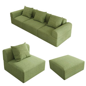 Ensemble <span class=keywords><strong>de</strong></span> canapé-lit sectionnel moderne en forme <span class=keywords><strong>de</strong></span> L, compressé, 6 pièces, avec assemblage rapide pour appartement, hôtel, villa, bureau et <span class=keywords><strong>chambres</strong></span> <span class=keywords><strong>d</strong></span>'<span class=keywords><strong>hôtes</strong></span> - Product Image 5