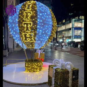 Ballon à air chaud géant avec éclairage LED pour la décoration de Noël en extérieur, dans les parcs, les places publiques et les espaces commerciaux - Product Image 5