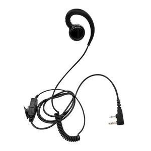 C casque pivotant survie garde de sécurité accessoire auriculaire securite talkie walki extérieur ptt écouteur oreillette