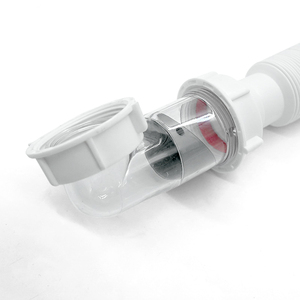 Ống xả chậu rửa mặt bật lên bằng nút nhấn, ống thoát nước linh hoạt với ống mềm có thể thu vào - Product Image 3