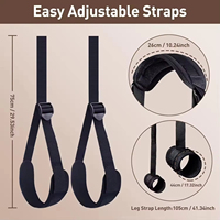 Kit de bondage pour adultes, ensemble de restraints pour lit, étanche, respectueux de l'environnement, menottes, sangles réglables pour le cou, la cuisse et la cheville, SM pour couples