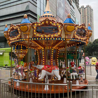 Manège Parapluie, Chaise Volante, Aire de Jeux Gonflable, Manège, Carrousels en Forme de Pastèque