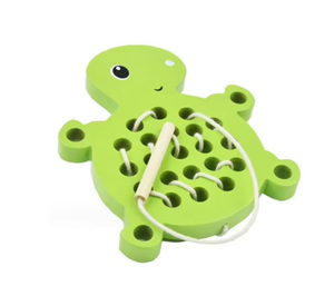 Jouet <span class=keywords><strong>en</strong></span> <span class=keywords><strong>bois</strong></span> <span class=keywords><strong>en</strong></span> forme d'étoile de mer à enfiler, jeu de fil pour enfants d'âge préscolaire - Product Image 4