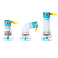Adaptateur de buse de robinet de douche universel 360 Rotation économie d'eau économiseur plastique Durable buse de filtre de robinet