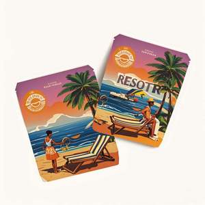 3.5 paquets de sacs en mylar personnalisés à l'épreuve des enfants, pochette sur support zip-lock holographique imprimée par gravure, emballage en plastique pour chewing-gum sushi - Product Image 2