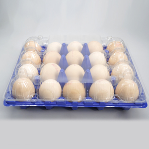 Hot Sale Disposable 30-Cell Plastic Medium <strong>Egg</strong> Tray Clamshell PET <strong>Material</strong> Blister Easy Bottom Cover Separation Food Grade - Product Image 3