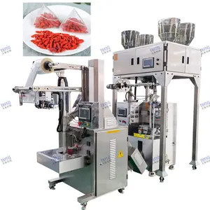 Automatic triangle black green chinese tea bag packing machine for making inner and outer tea bag