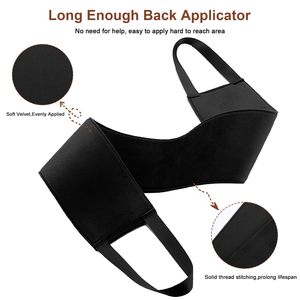 Gant applicateur de lotion long en velours personnalisé pour le corps, sans traces, pour le dos, pour la protection solaire et le bronzage, applicateur auto-bronzant pour le dos - Product Image 5