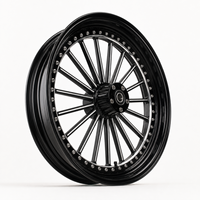ZCLH LG66 Nuevo Rin de Motocicleta de Aleación Forjada Personalizada de 18 Pulgadas con Acabado Anodizado, Venta Directa de Fábrica, Compatible con Breakout/Fat Boy