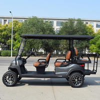 Voiture de golf électrique ZYCAR 6 places pour les excursions avec batterie au lithium
