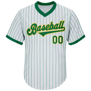 Groothandel Team Baseball Jersey Tee Shirts V-hals Gepersonaliseerde Sublimatie Print Logo Trui Losse Baseball Shirt - Product Image 2