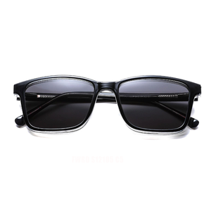 Lunettes optiques haut de gamme de luxe monture lunettes de soleil TR90 bleues/transparentes avec <span class=keywords><strong>lentilles</strong></span> TAC conception de lunettes à clipser à la mode - Product Image 1