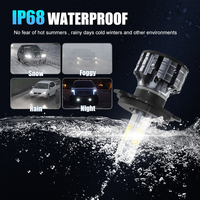 Kits de phares LED en aluminium RCJ 40W 12V, super lumineux 6000K, H1/H3/H4/H7/H11, étanches IP68, 4500 lumens, compatibilité universelle