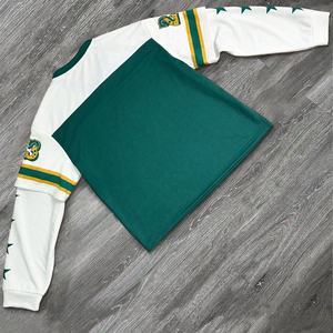 Camiseta Casual de Manga Larga con Cuello en V, Estilo Urbano, Personalizada con Letras y Gráficos, Impresión Digital, Camiseta de Doble Capa para Hombre - Product Image 2