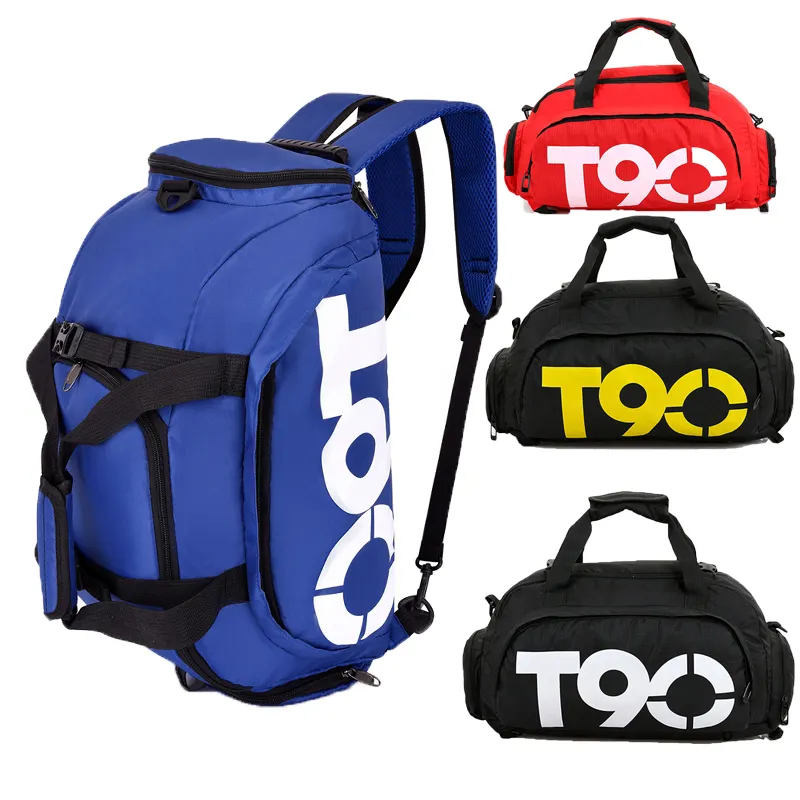 Sport Fitness Voyage Sacs Personnalisé T 90 En Plein Air Grande Capacité Bagages Polochon Sac À Dos Sac Avec Compartiment À Chaussures de Basket-Ball