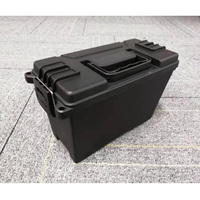 Boîte à munitions à coque dure-Boîte à munitions en plastique personnalisable avec poignée de transport pour le stockage des sports et de la gamme