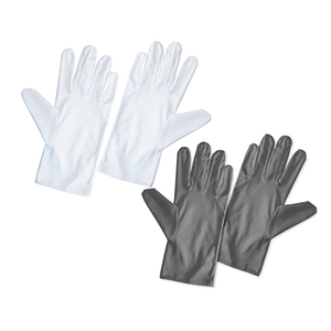 Guantes negros para exhibición de joyería, agradables al tacto, con tela de microfibra elástica antihuellas, en oferta. - Product Image 5