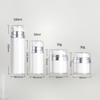 50ml-100ml Double couche Liner Vacuum Jar 30G-50G Bouteille cosmétique pour soins de la peau Sérum Pompe Type d'étanchéité En stock
