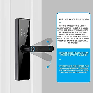Cerradura Inteligente TTlock App Digital <b>Fingerprint</b> Password Card Keyless Entry Smart Home <b>Lock</b> - Product Image 5