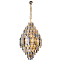 Lampes modernes Décoration intérieure de luxe pour le salon Lustre en cristal Éclairage Villa Escalier Banquet Hall LED Pendentif Décoration Lampe