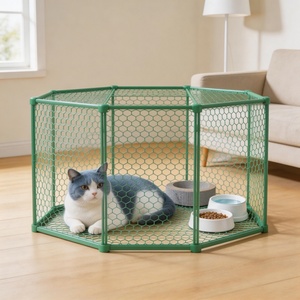 Filet hexagonal tissé enduit de PVC, <span class=keywords><strong>hauteur</strong></span> 1,1 m, longueur 30 m, maille 28 mm, pour barrière de sécurité de piscine, protection des enfants - Product Image 1