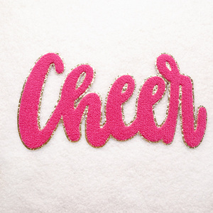 Patchs de Chenille de professeur personnalisés de haute qualité patchs de paillettes thermocollants pour casquettes et vêtements en gros - Product Image 3