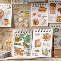 20pcs Per Pack Stiker Seri ''Small-Town Slow Travel'': Buku Stiker Coil Seni Felt Asli