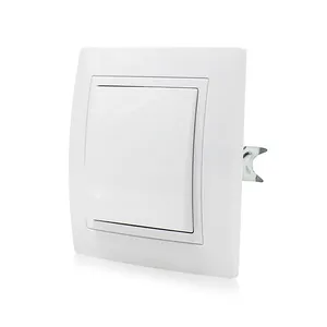 86 Size EU Style Electrical Switch And Socket 10A White PC Panel 1 Gang 1 Way 3 Way Wall Light Switch