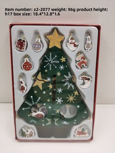<strong>Christmas</strong> Gift 3D Wooden Modern <strong>Christmas</strong> Tree Ornament Mini Holiday Craftwork <strong>Window</strong> <strong>Display</strong> Piece - Product Image 5