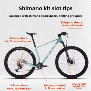 Vélo de montagne de compétition SAVA Fenglan 612Plus M6100 12 vitesses en fibre de carbone, frein à disque à huile pur, tout-terrain, cross-country, course XC - Product Image 4