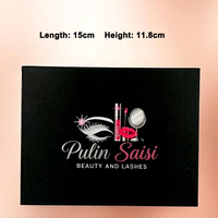 Vente en gros de cils 3D en vison semi-faits à la main avec bande en coton, emballage OEM en boîte rose pour cils, longueur 15 mm, cheveux synthétiques en papier, personnalisables