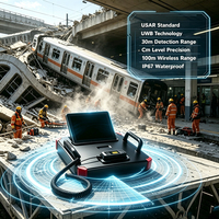Outil de détection de vie 3D stéréoscopique, technologie radar UWB, positionnement sur axes XYZ, équipement de sauvetage à pénétration profonde du sol