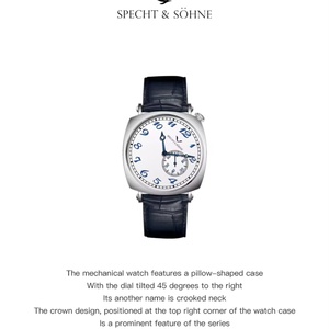 1921 Classic 38MM Men's Automatic <b>Mechanical</b> <b>Watch</b> Sapphire Crystal Vintage <b>Watch</b> Leather Strap 50M Waterproof - Product Image 4