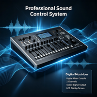 Consola Mezcladora de Audio Digital Profesional para Actuaciones en Vivo, Sistema de Control de Sonido de 2 Canales, 1 Año de Garantía