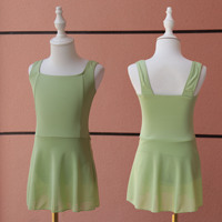 Vêtements de danse pour enfants en gros, OEM et ODM, vêtements de danse d'entraînement pour adolescentes, filles, enfants, robe de danse en maille
