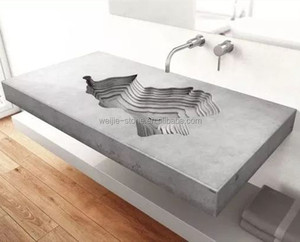 Lavabo colgante de mármol con forma de caracol para pared de baño, encimera, tocador - Product Image 2